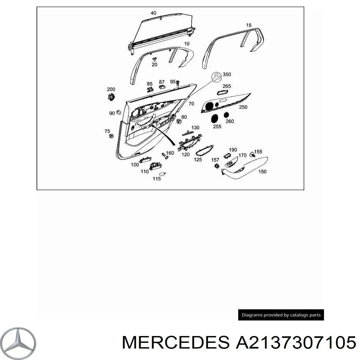  Mercedes A2137307105 ціна, від 114.02 USD
