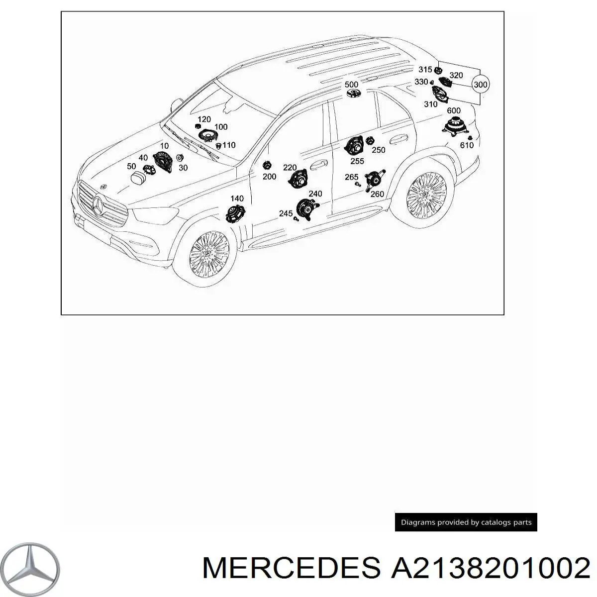 Купити A2138201002 Mercedes 