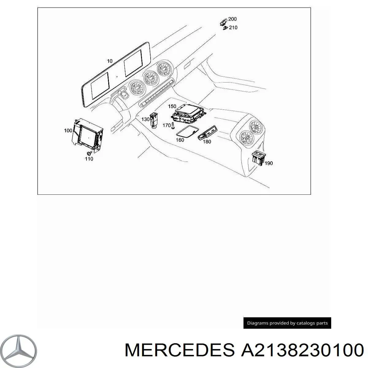 Mercedes A2138230100 ціна, від 4.60 USD
