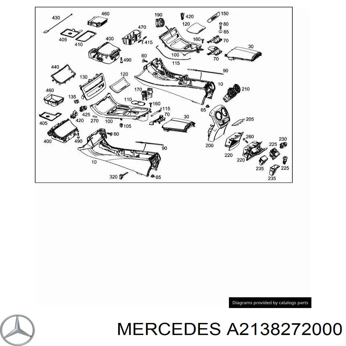 Купити A2138272000 Mercedes Годинник салонний