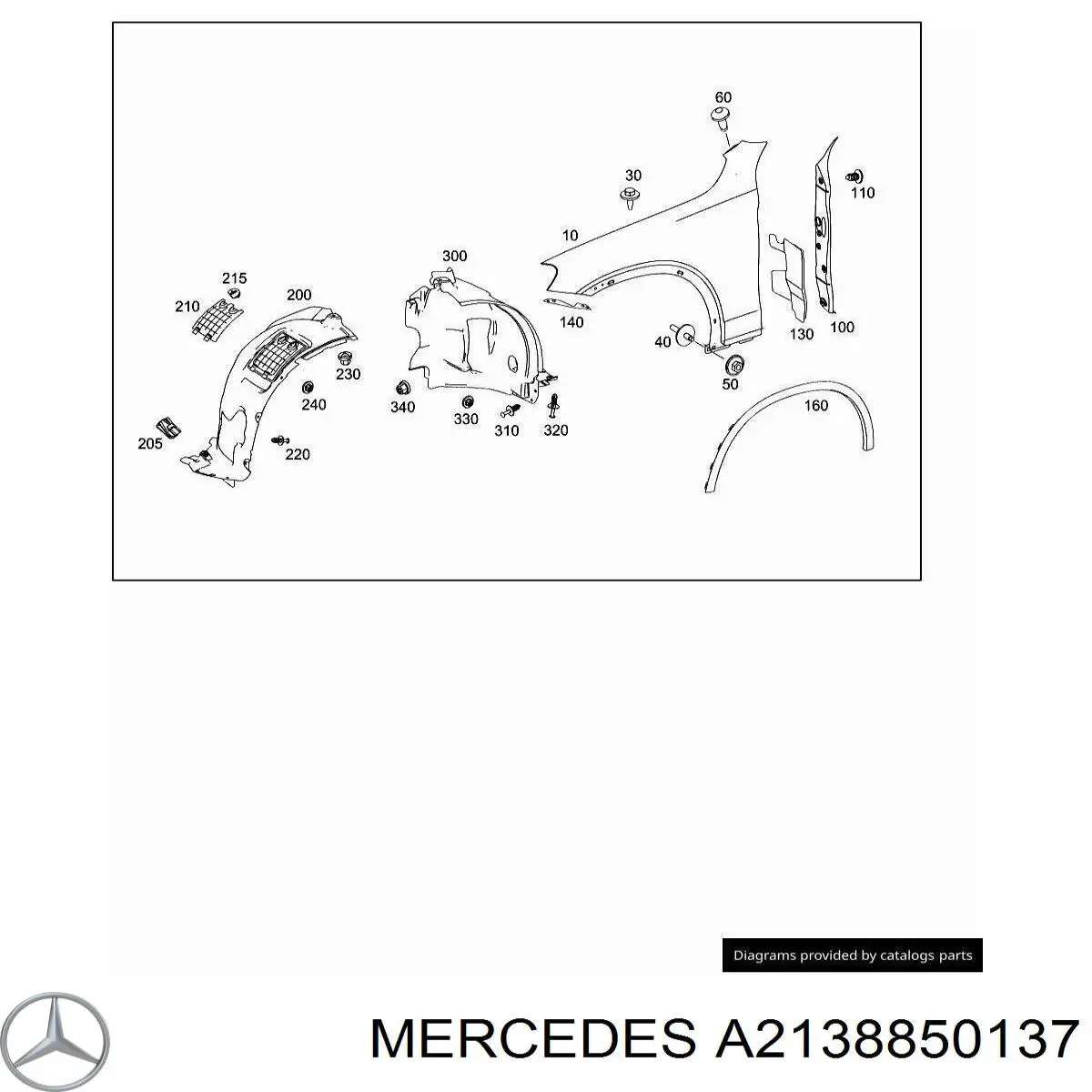  Mercedes A2138850137 ціна, від 15.20 USD