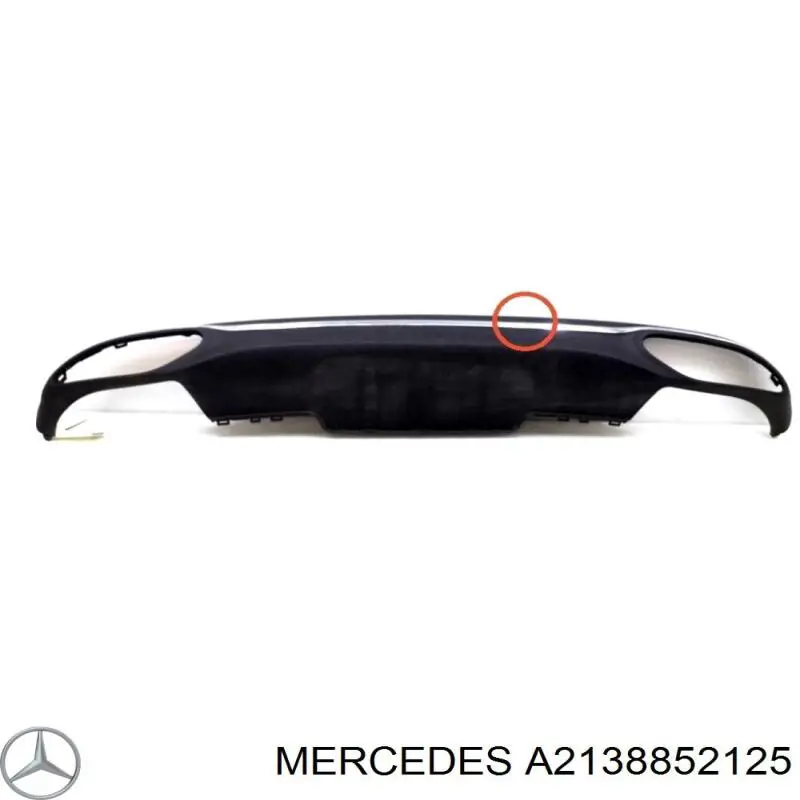 Накладка бампера заднього Mercedes A2138852125 ціна, від 33.86 USD