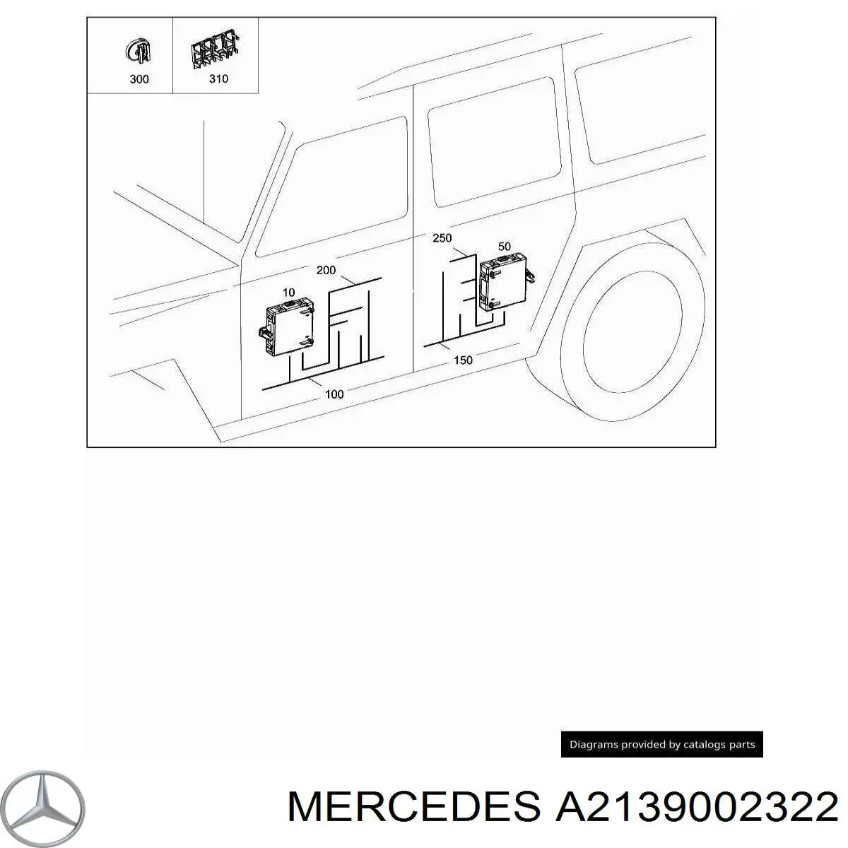 Блок комфорту передніх дверей Mercedes A2139002322 ціна, від 66.03 USD