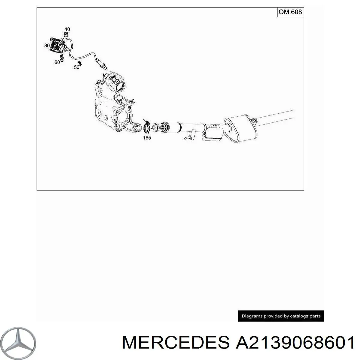Купити A2139068601 Mercedes Сервопривід заслінки глушника