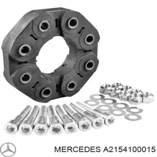 A2154100015 Mercedes Муфта кардана еластична, перед./зад.