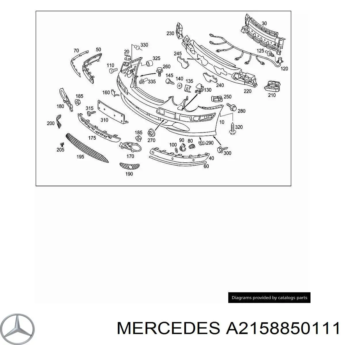 A2158850111 Mercedes 