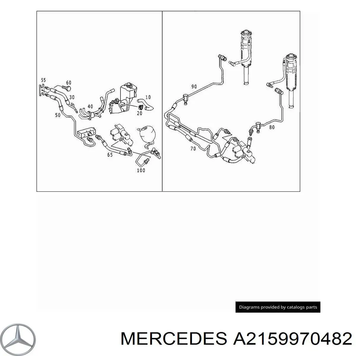  Mercedes A2159970482 ціна, від 30.40 USD