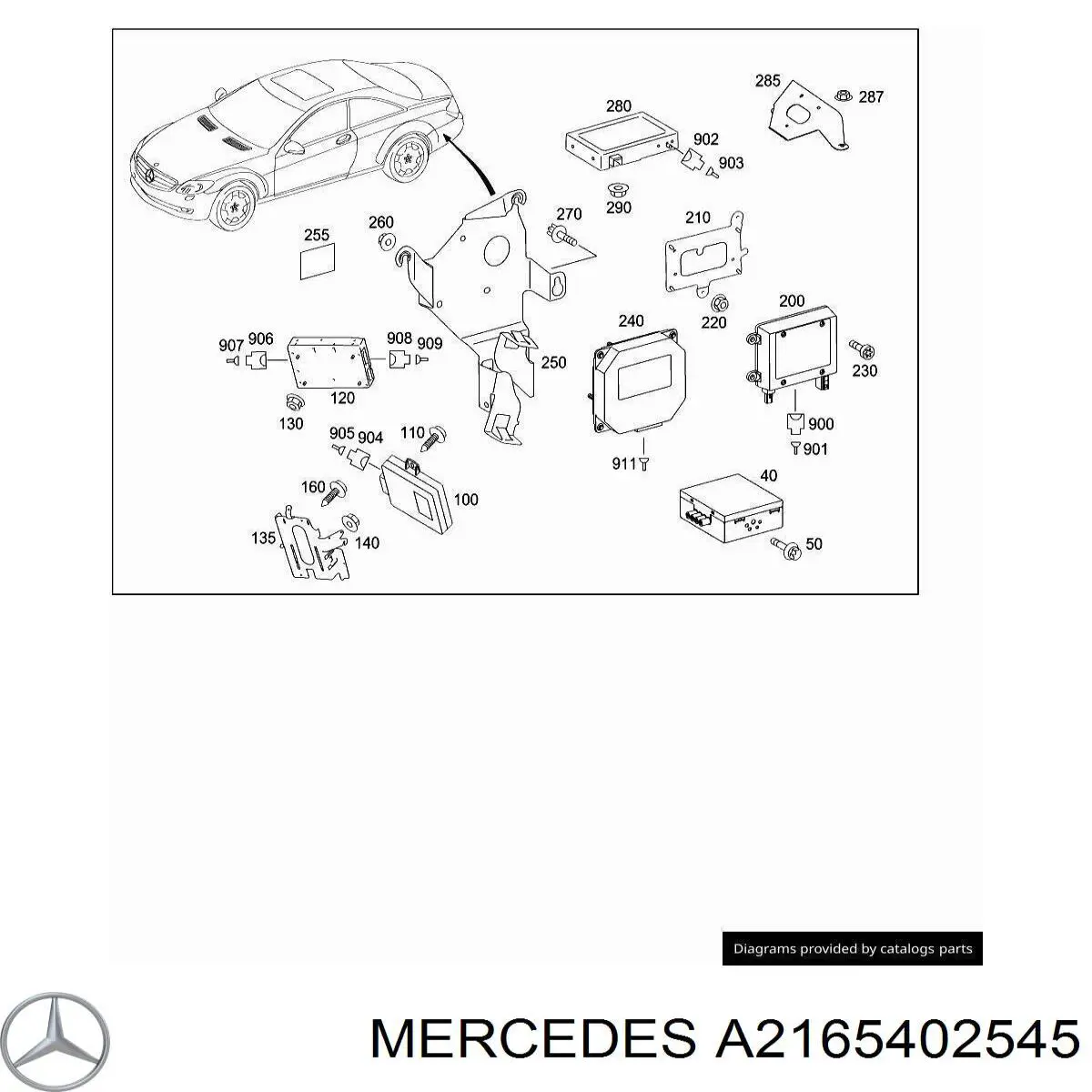 Купити A2165402545 Mercedes 