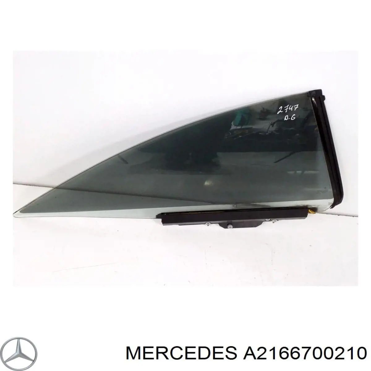 Купити A2166700410 Mercedes Скло передніх дверей, правою