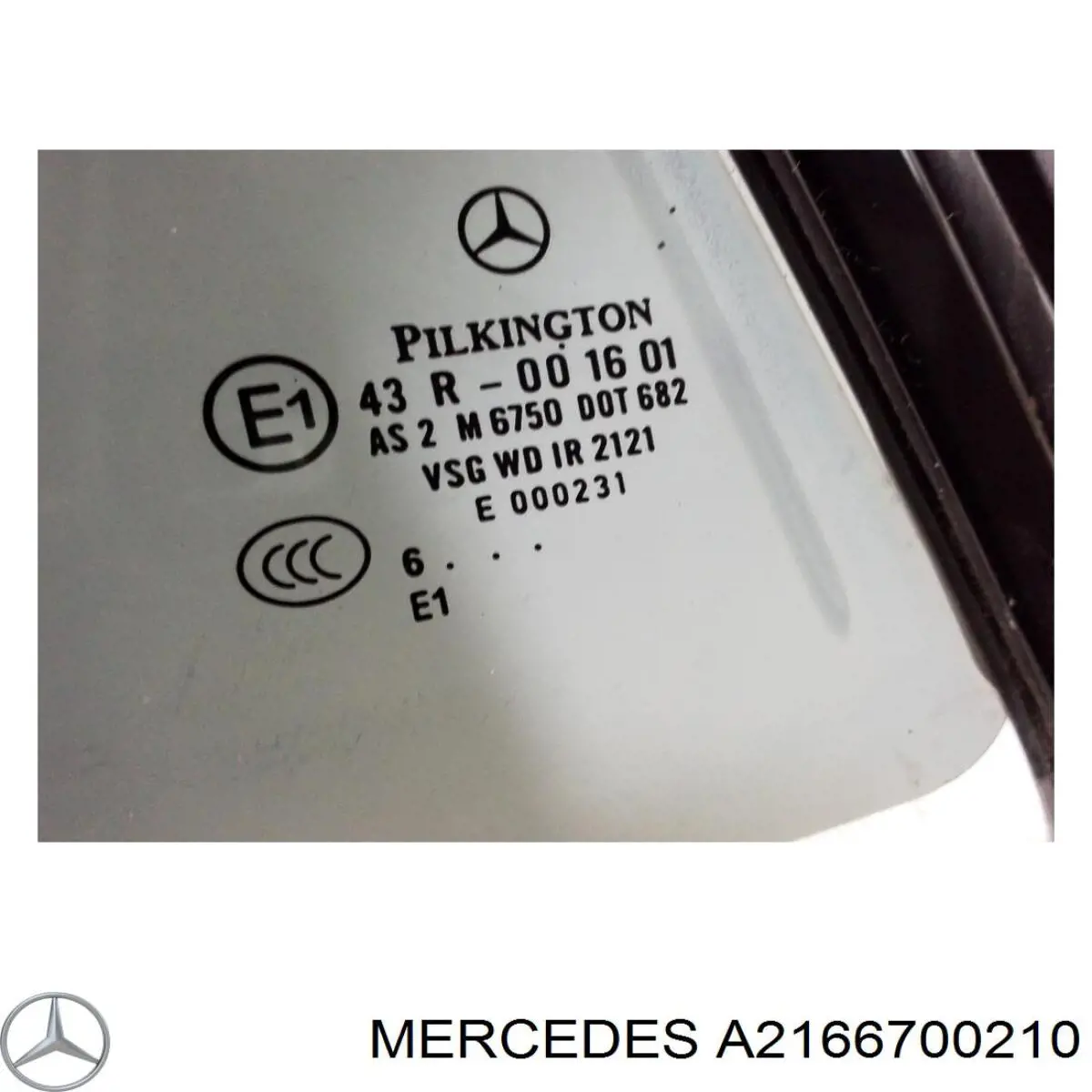 Скло передньої правої двері Mercedes A2166700410 ціна, від 114.28 USD