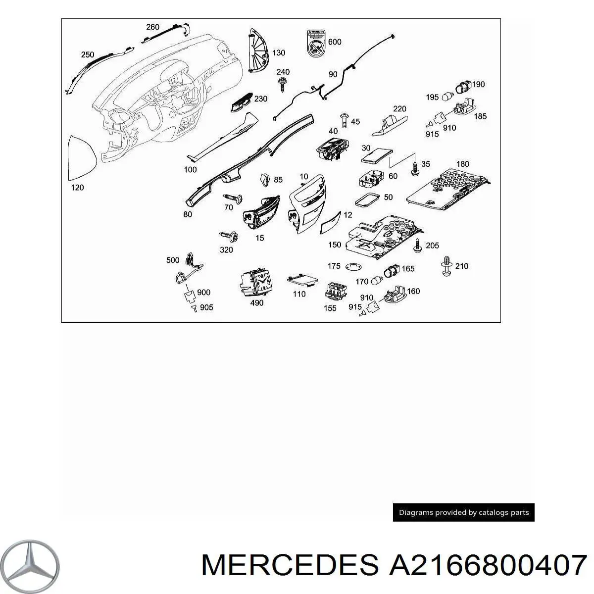 A2166800407 Mercedes 