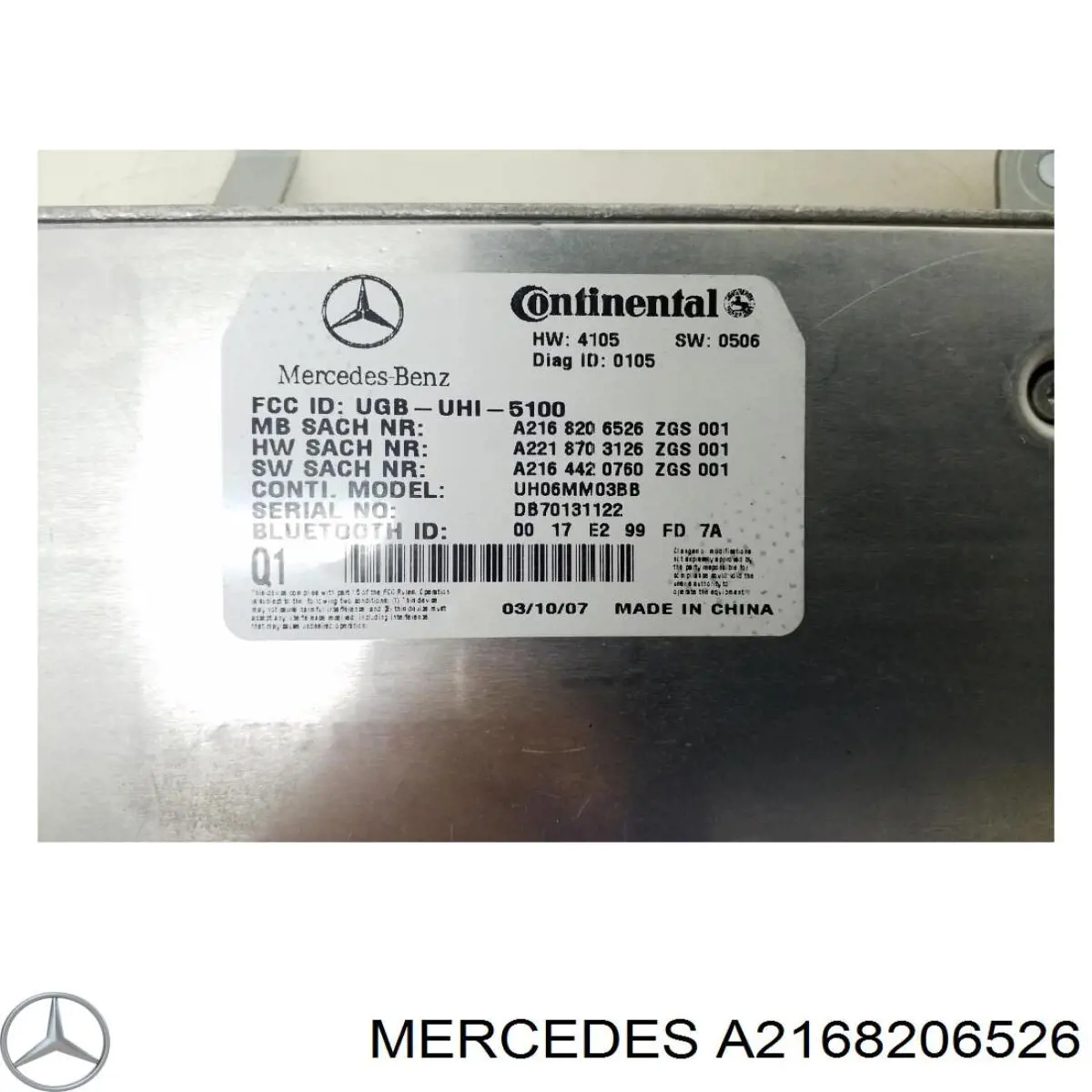  Mercedes A2168206526
