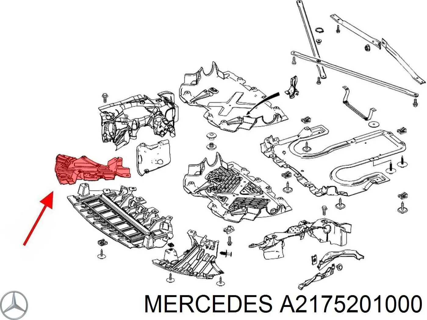  Mercedes A2175201000 ціна, від 49.11 USD