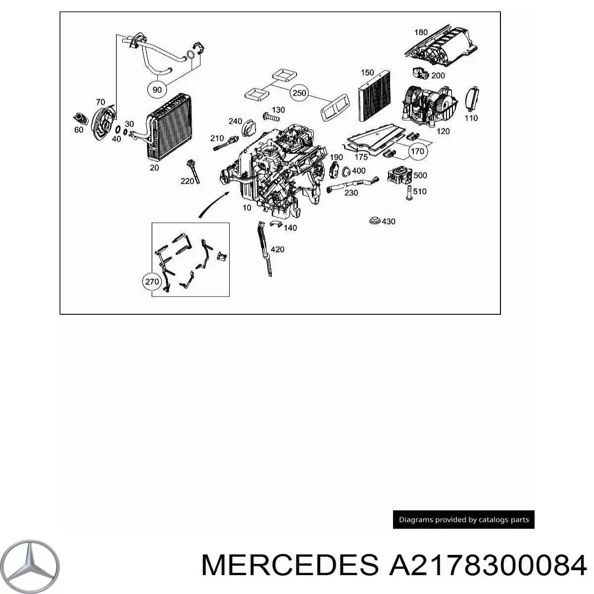 A2178300084 Mercedes Клапан TRV, кондиціонера