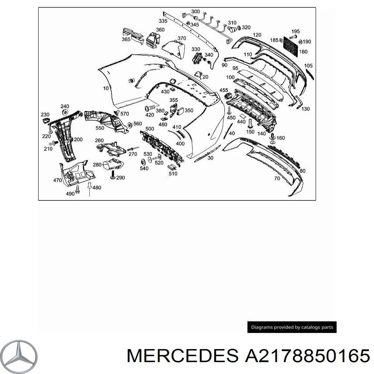 Купити A2178850165 Mercedes 
