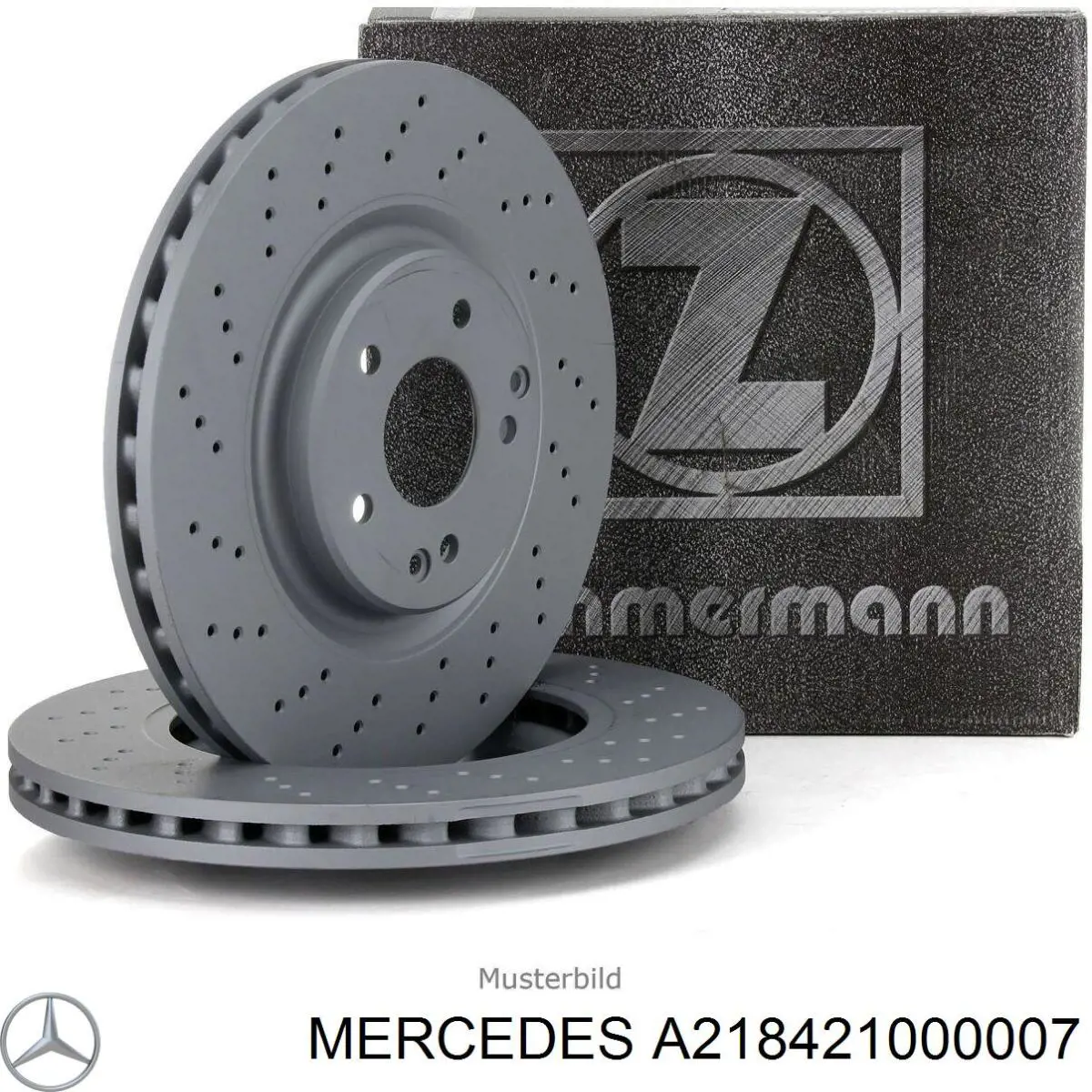 A218421000007 Mercedes Гальмо дискове переднє