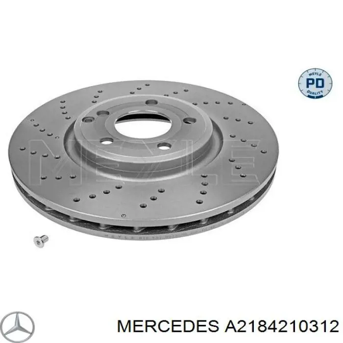 Гальмівні диски передні A2184210312 Mercedes