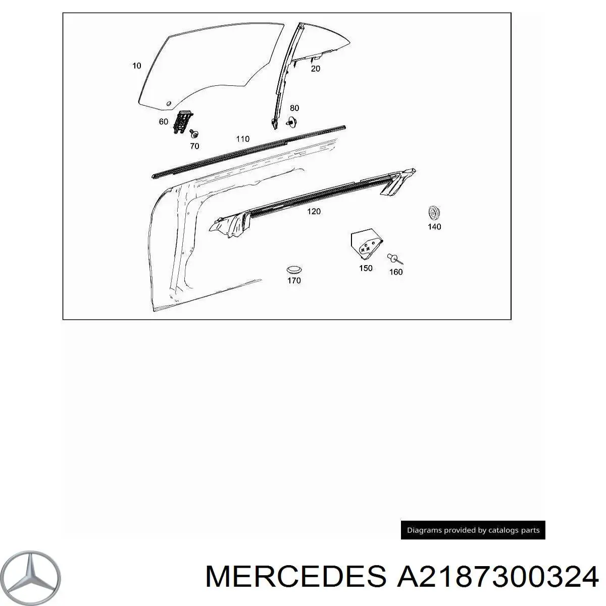  Mercedes A2187300324 ціна, від 21.97 USD