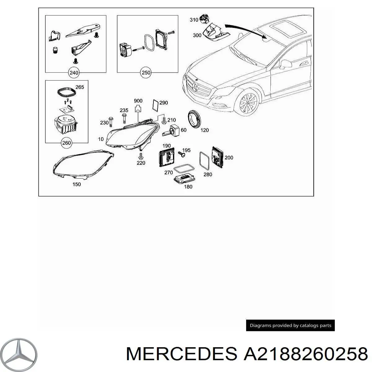 A2188260258 Mercedes 