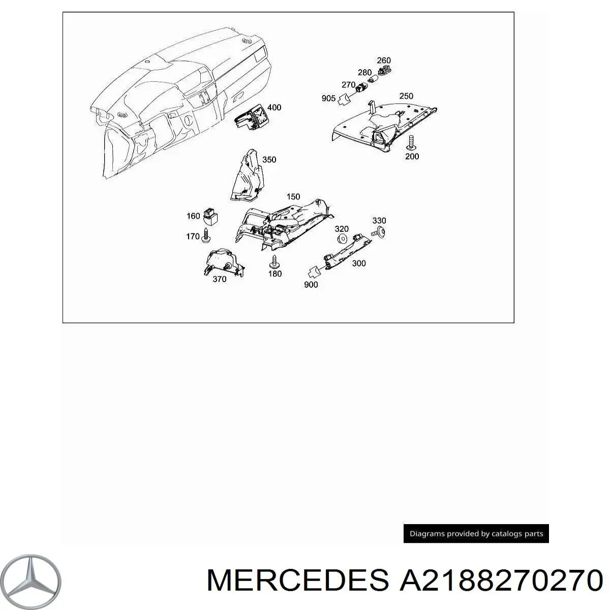 Годинник салонний A2188270270 Mercedes