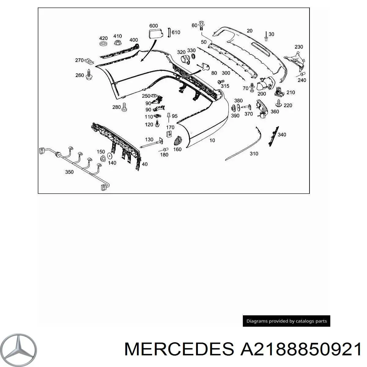  Mercedes A2188850921 ціна, від 10.42 USD