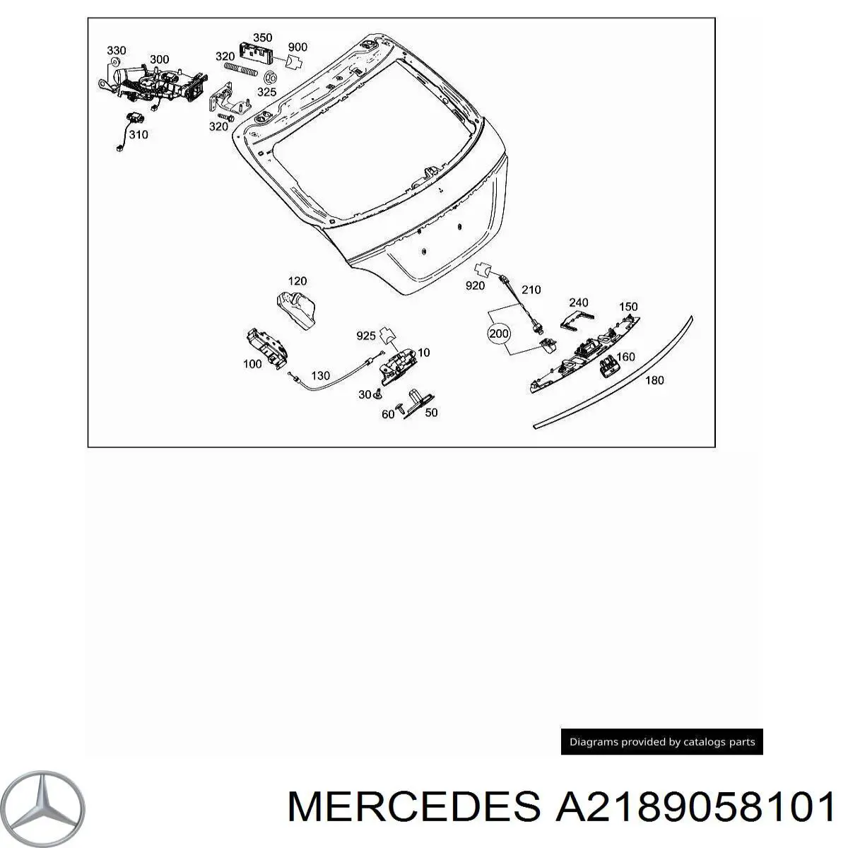 A2189058101 Mercedes Камера системи забезпечення видимості