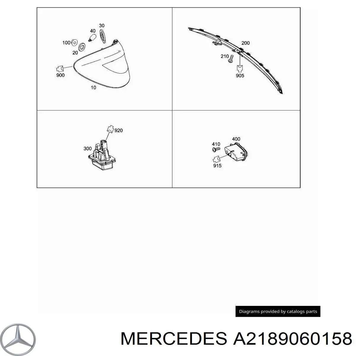 A2189060158 Mercedes Задня ліва фара