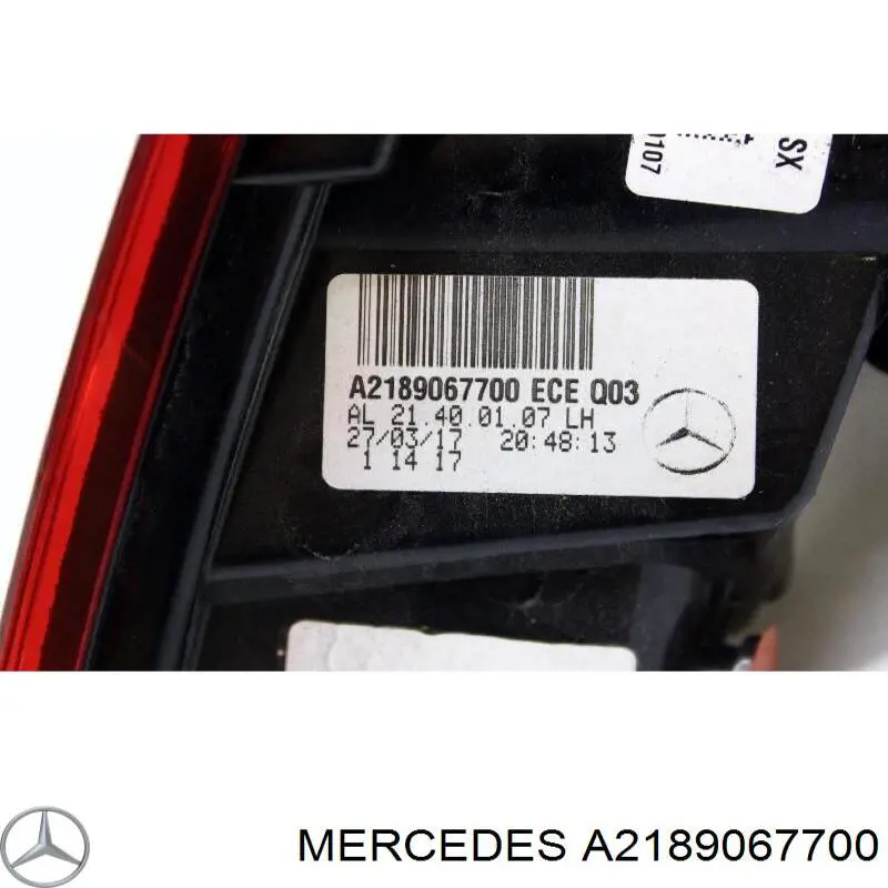Ліхтар задній лівий Mercedes A2189067700 ціна, від 126.69 USD