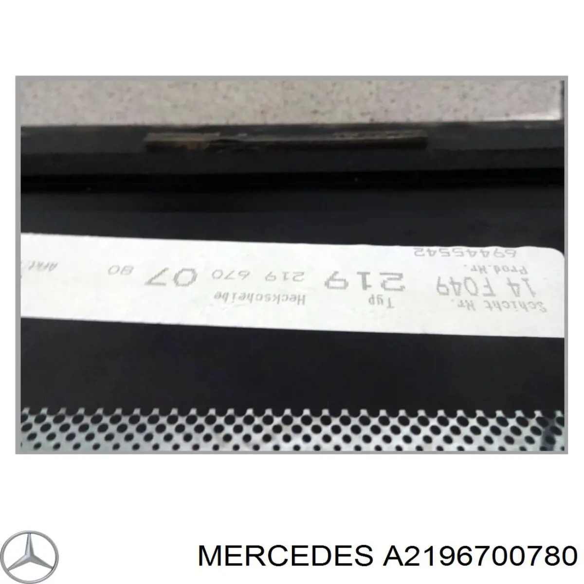 Скло автомобільне заднє Mercedes A2196700780 ціна, від 37.20 USD