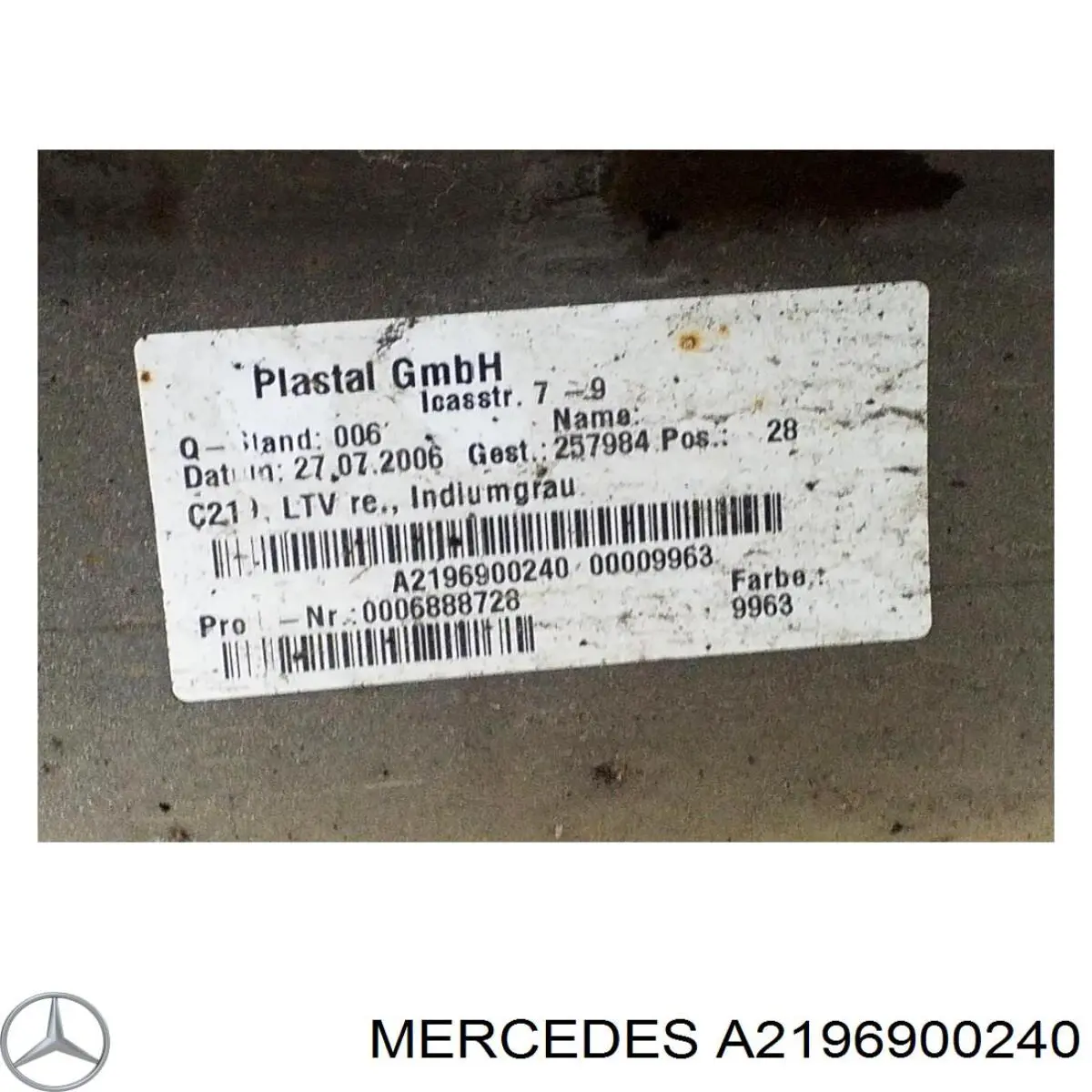 A2196900240 Mercedes 