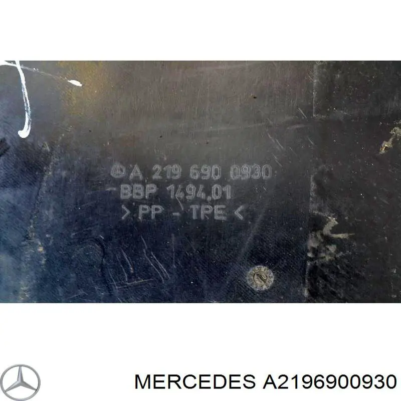 Купити A2196900930 Mercedes Підкрилок переднього крила, лівий передній