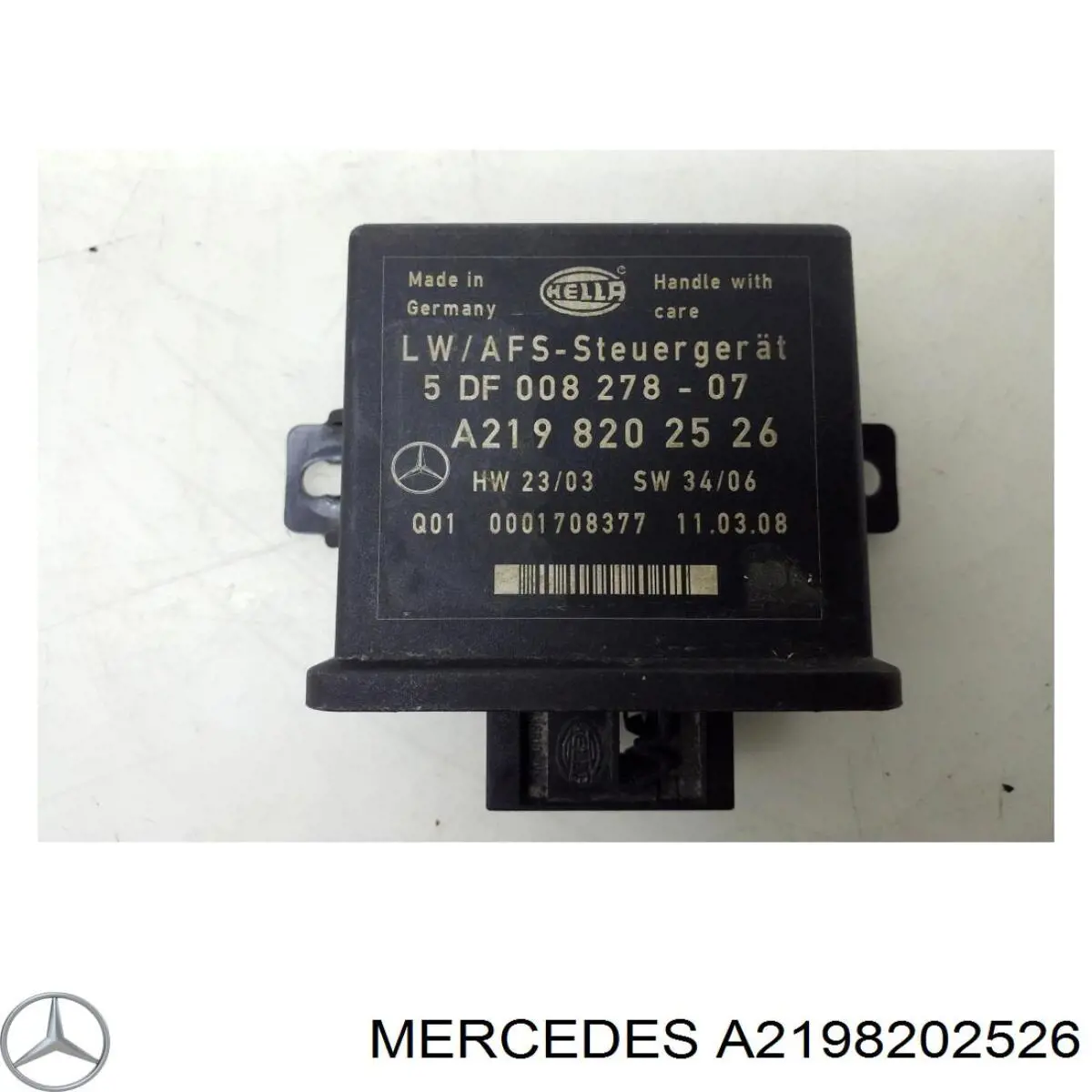 A2198202526 Mercedes Модуль керування (ЕБУ) кута нахилу фар