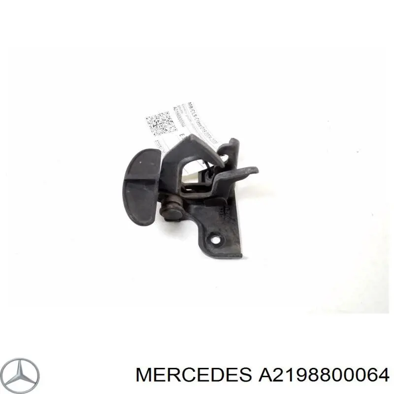 2198800064 Mercedes стояк-гак замка капота
