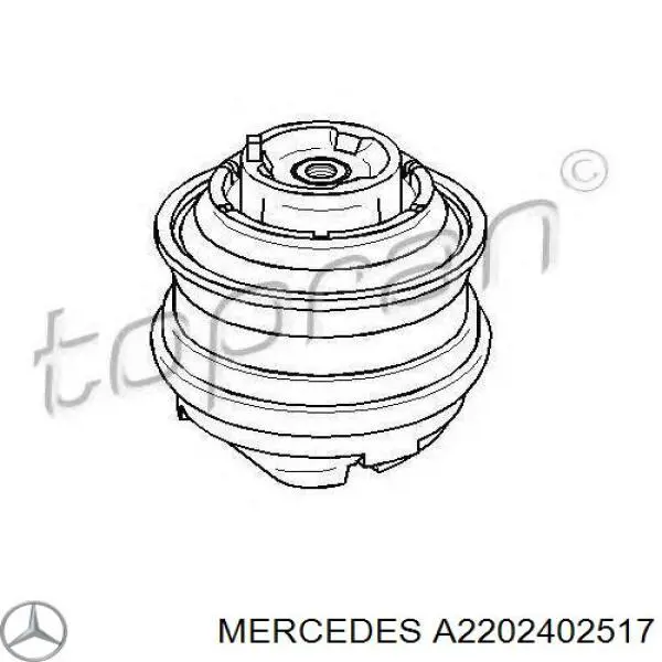 A2202402517 Mercedes подушка (опора двигуна ліва/права)