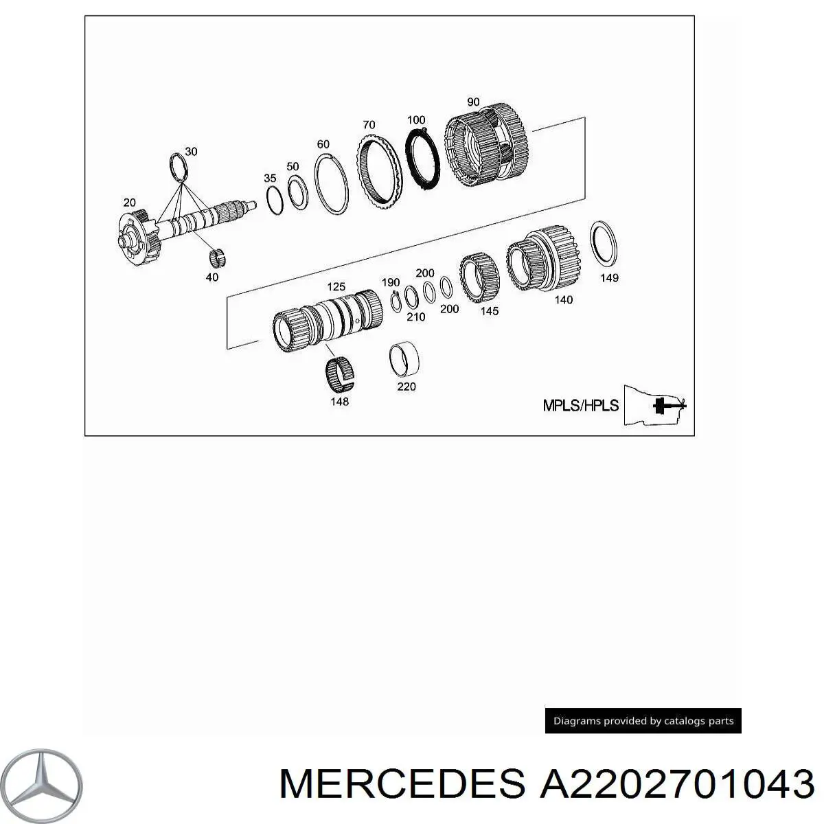 A2212701043 Mercedes 