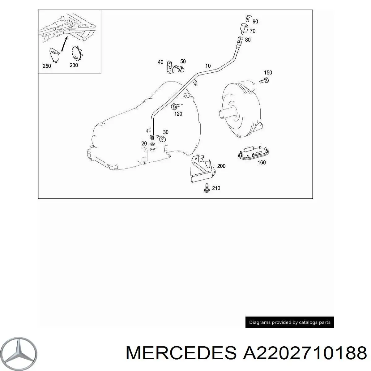  Mercedes A2202710188 ціна, від 4.18 USD