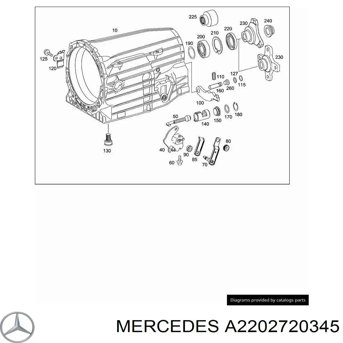 Фланець АКПП/МКПП задній на Mercedes E (S210)