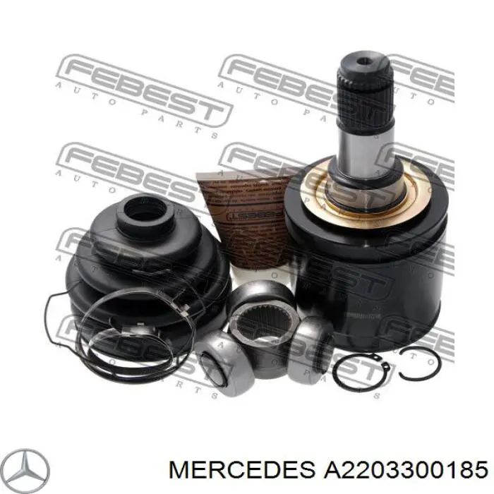 A2203300185 Mercedes пильник шруса зовнішній, передній піввісі