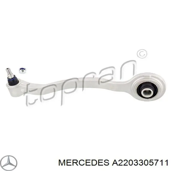 Купити A2203305711 Mercedes Лівий важіль передній нижній підвіски