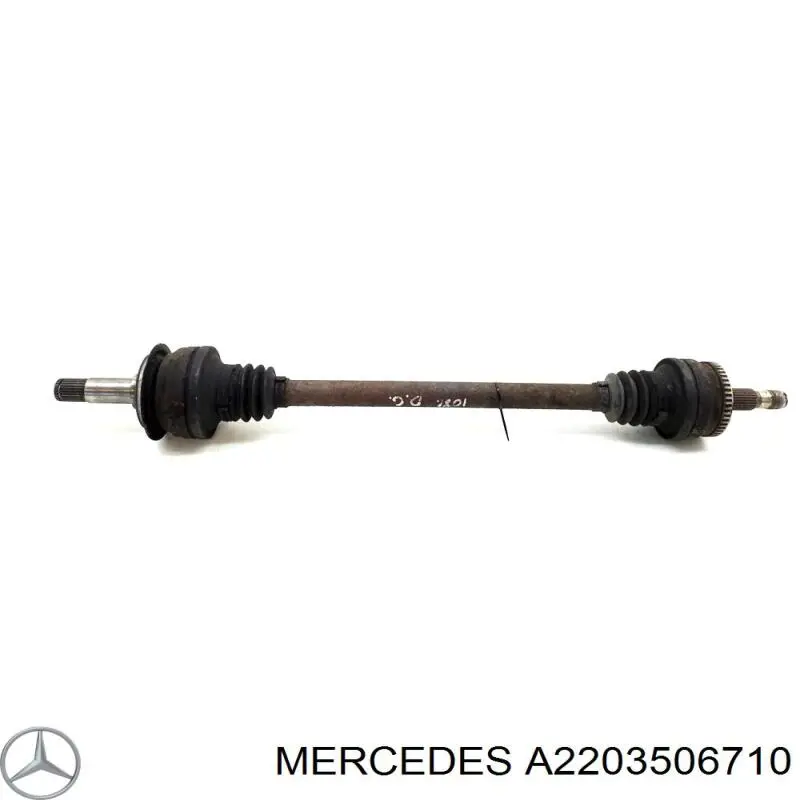 A2203509710 Mercedes Піввісь задня, ліва