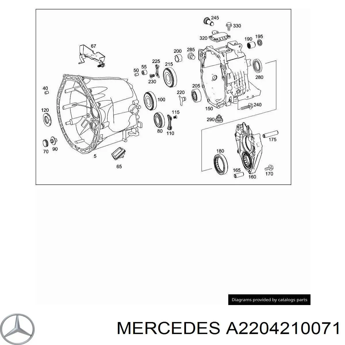  Mercedes A2204210071 ціна, від 1.09 USD