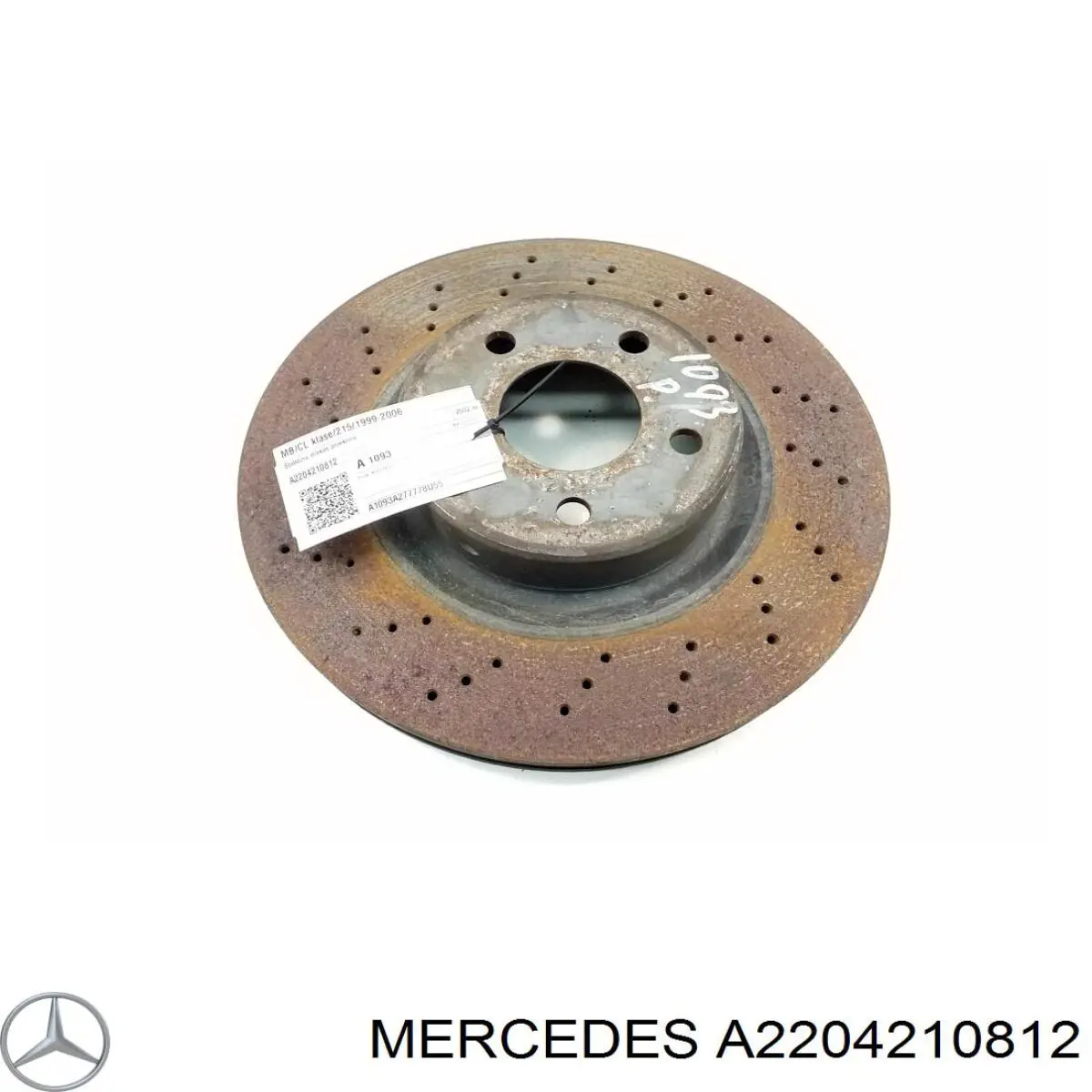 Диск переднього гальма Mercedes A2204210812 ціна, від 86.59 USD
