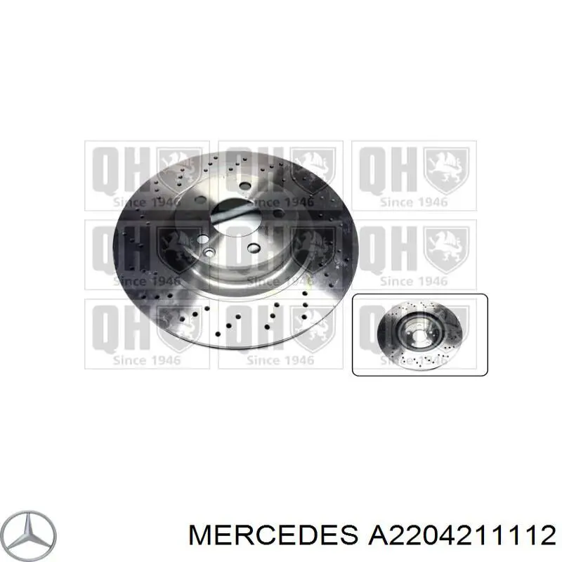 Купити A2204211112 Mercedes Ротор гальмівний