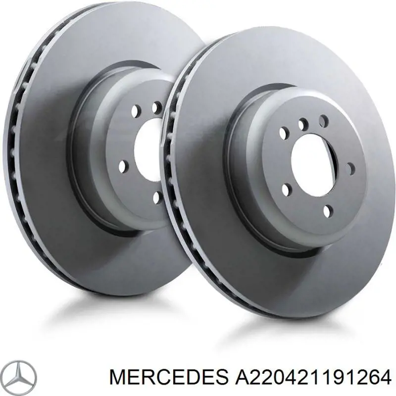 A220421191264 Mercedes диск гальмівний передній