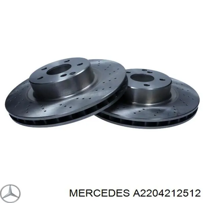 Диск гальмівний передній Mercedes A2204212512