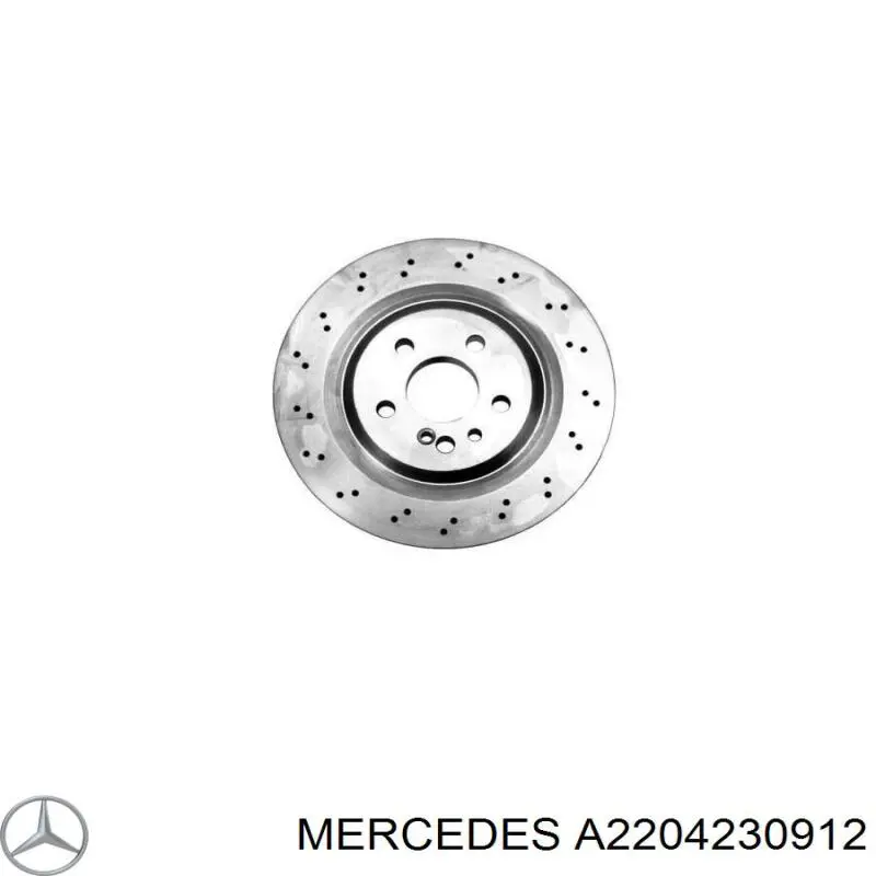 Купити A2204230912 Mercedes Диск заднього гальма