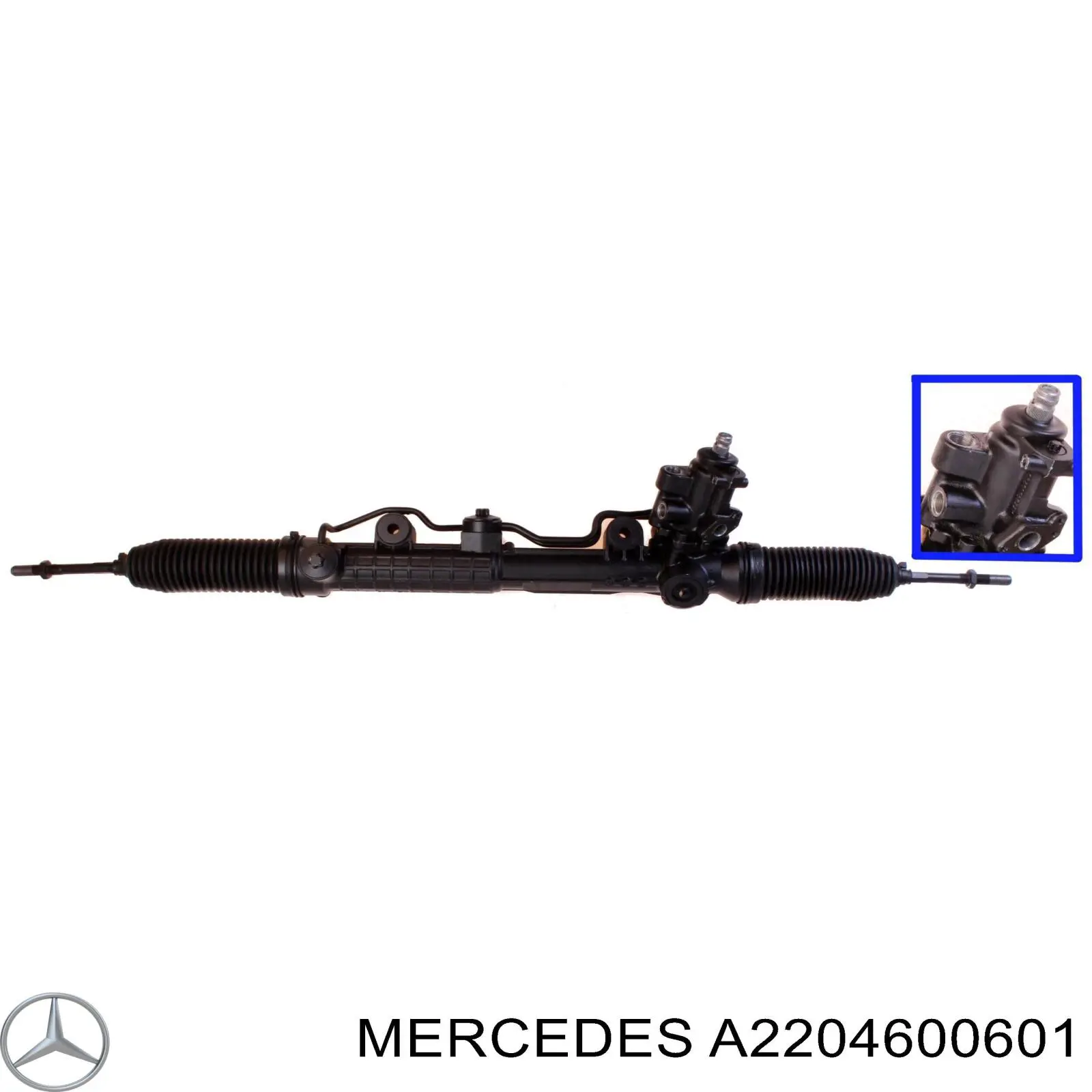 A2204600601 Mercedes Рейковий рульовий механізм