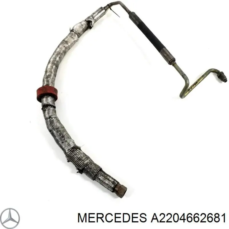 A2204662681 Mercedes шланг гпк, високого тиску гідропідсилювача керма (рейки)