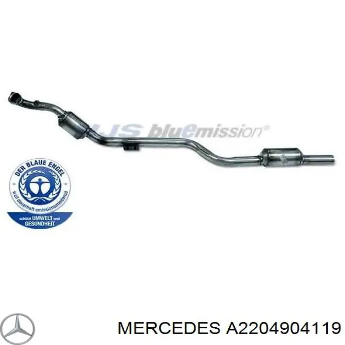 A2204904119 Mercedes Конвертор-каталізатор, лівий