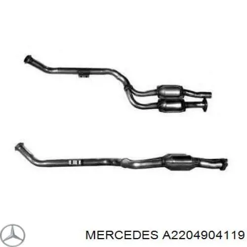 Купити A2204904119 Mercedes Конвертор-каталізатор, лівий